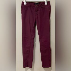 Burgundy Forever 21 Skinny Pants